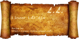 Linzer Lídia névjegykártya